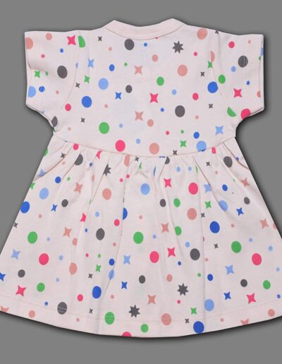 Hazelnuts Front Open Baby Girls Cotton Frock Pack