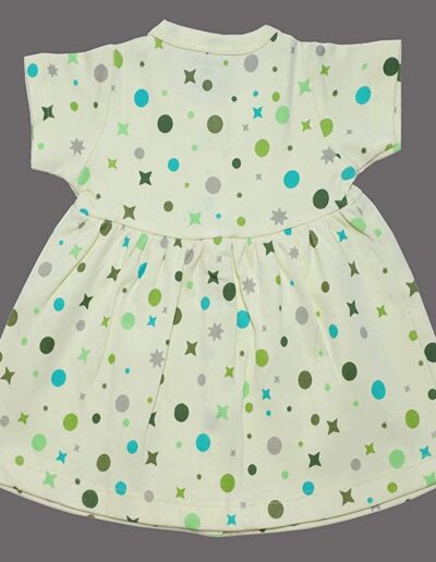 Hazelnuts Front Open Baby Girls Cotton Frock Pack