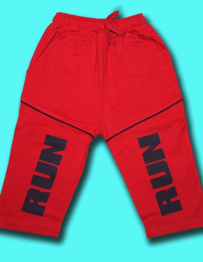 Cherry Tomato Cotton Boy's Capri Shorts