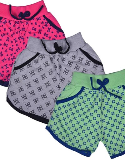 BENAVJI Printed Baby Girls Shorts Pack