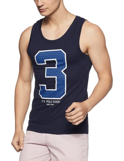 U.S. Polo Assn. Mens Printed Cotton Vest