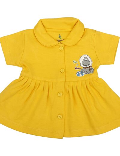Cucumber Baby Girls Printed Cotton Frock